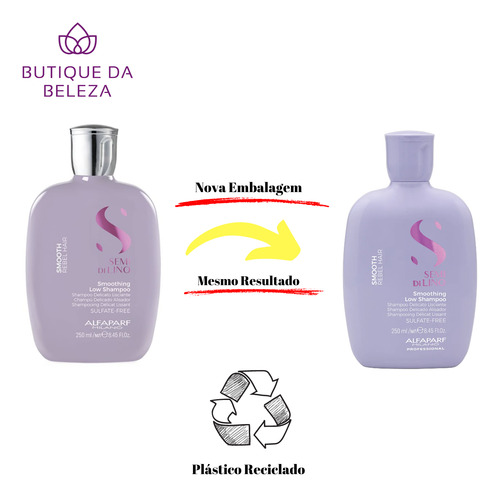 Shampoo Alfaparf Semi Di Lino Smooth 250ml - Profissional