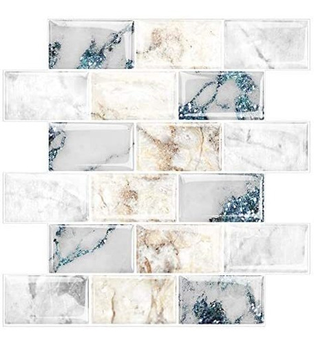Imagen 9 de 9 de Paneles Homeymosaic - Azulejo Para Salpicaduras De Azulejos