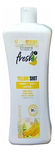 Salerm Biokera Shampoo Yellow Shot Sin Sulfatos Ni Parabenos