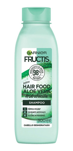 2 Pzs Garnier Hair Food Aloe Shampoo Fructis 300ml