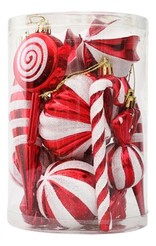 Colgante De Caramelo Con Forma De Árbol De Navidad, 14 Unida