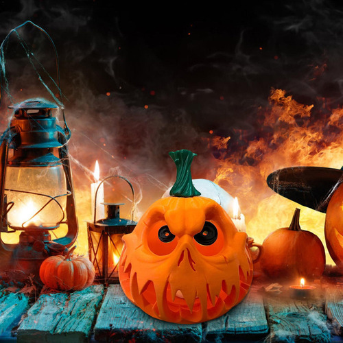 L Linterna Jack-o-lantern De Halloween Linterna De Calabaza