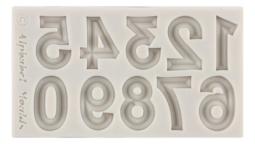 Moldes De Silicona Para Fondant Número 3d 0-9, Moldes Para H