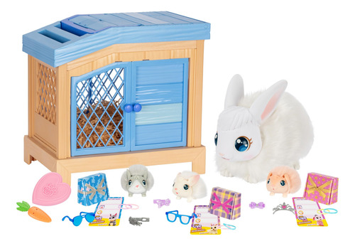 Toy Little Live Pets Mama Surprise Bunny Com 3 Bebês A Parti
