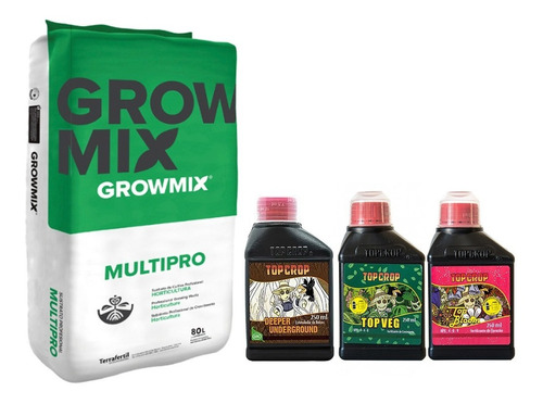 Growmix Multipro 80lts Top Crop Underground Veg Bloom 250 Ml