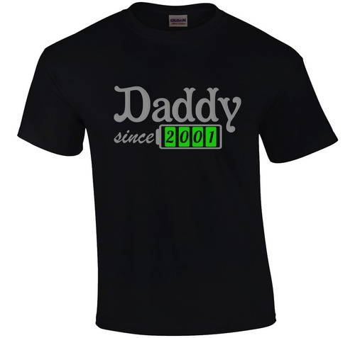 Playera Papá Desde El Año Que Pidas Daddy Since Año Q Gustes