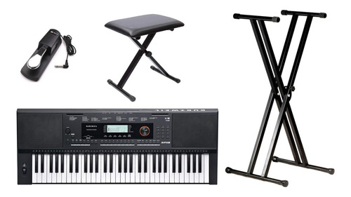 Órgano Kurzweil Kp110 + Banqueta + Soporte + Pedal Sustain 