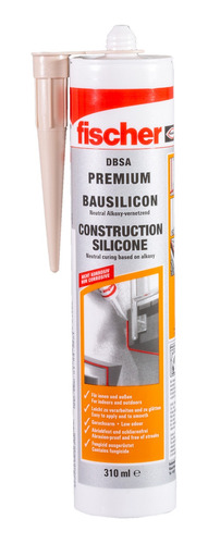 Silicona Construccion Premiun Neutra Fischer 310ml