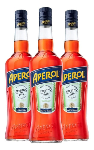 Pack X 3 Botellas Licor Aperol 750 Cc