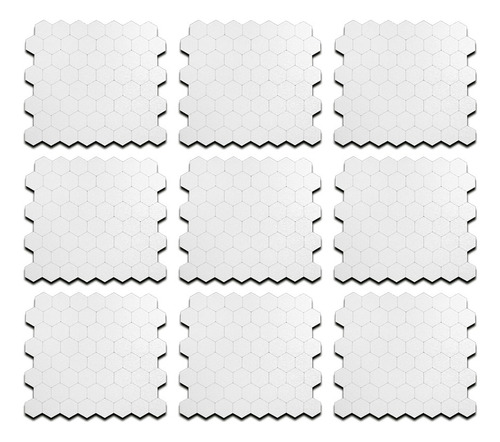 Grid Hexagonal Modular Riscável 9 Peças Com Caneta Marcador