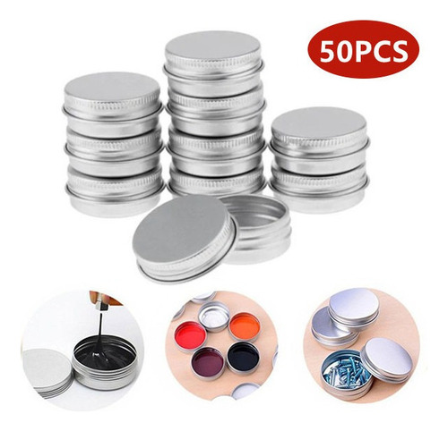 Qe1 50 Latas De Bálsamo Labial De Aluminio De 15 Ml