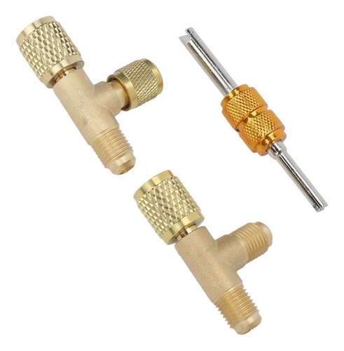Y Válvulas Adaptadoras Sae De 1/4 Pulgadas Core Brass Tee