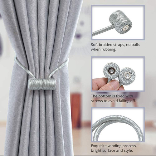 6 Estantes Magnéticos Para Cortinas