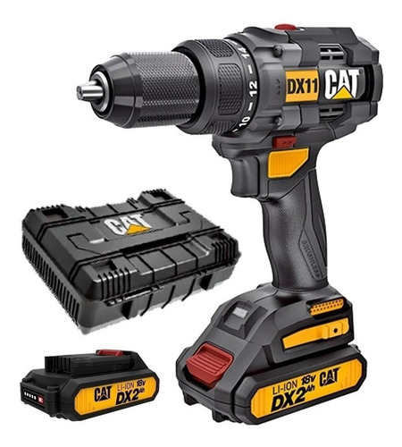 Taladro Atornillador Inalámbrico 13mm Cat Dx11 18v +bat +car