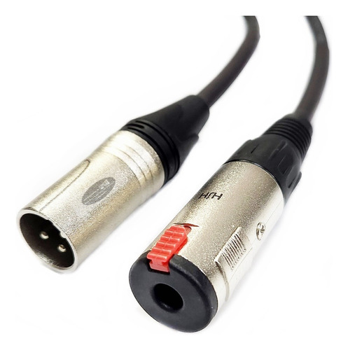 Cabo Extensão Fone Ouvido Xlr Macho X P10 Fêmea (jack) 7 Mts