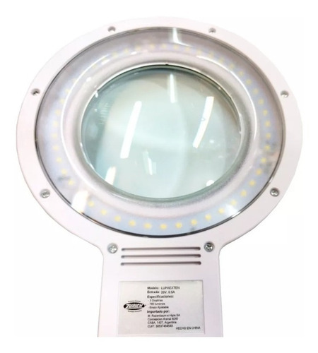 Imagen 4 de 5 de Lupa Con Luz Led 550 Lumenes Zurich Soporte Tipo Morsa Pro