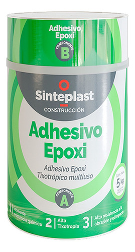 Adhesivo Epoxi Construccion Mortero Sinteplast 5kg P