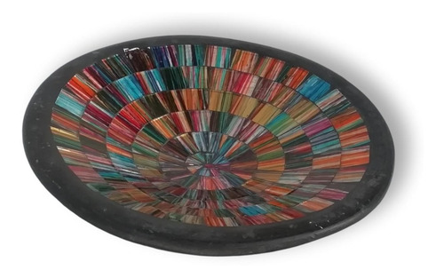 Centro De Mesa De Cerámica Con Espejitos Diseño Exclusivo