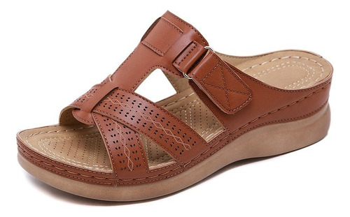 Sandalias Mujer Com Plataforma Comfort Estilo Vintage