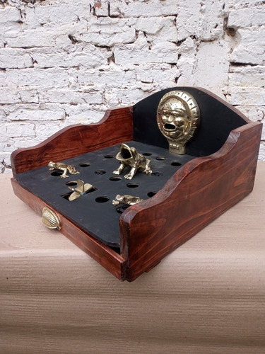 Imagen 5 de 6 de Juego De Sapo Portatil En Bronce