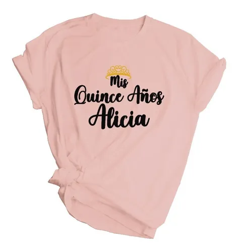 Camisetas personalizadas cheap para quinceañeras
