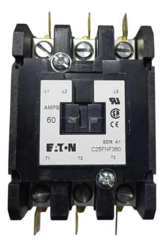 Contactor Propósito Definido Eaton 60a 3p Coil 24v C25fnf360