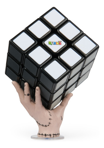 Cubo Rubik's Merlina, Tonos Grises Inspirado En La Serie Tv