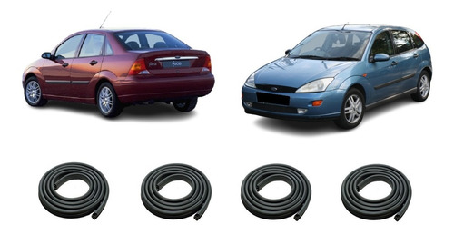 Ford Focus 1999 /2008 Burletes Puertas Delanteras + Traseras