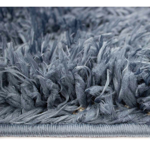 Tapete Decorativo Dib Oslo Shagg 120x170 Cm Ancho 120 Cm Color Azul Marino Diseño De La Tela Shaggy Largo 170 Cm
