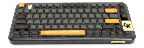 Gk Gamakay Gk75 Teclado Mecánico 75% Rgb Gateron Yellow