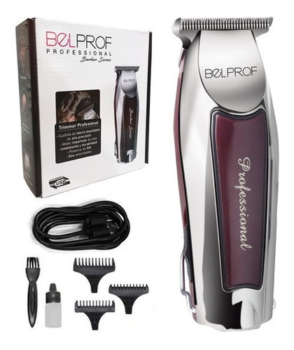 Patillera Trimmer Inalambrica Profesional Belprof Barberia