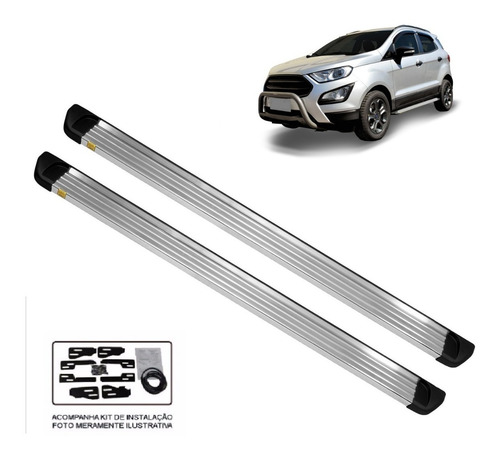 Estribo Ecosport 2013 A 2016 2017 2018 Plataforma Polido