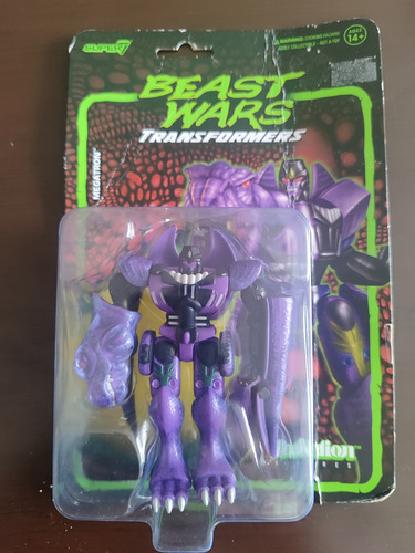 Super 7 Transformers Megatron Beastwar Hasbro Orig Reflecti (Usado)