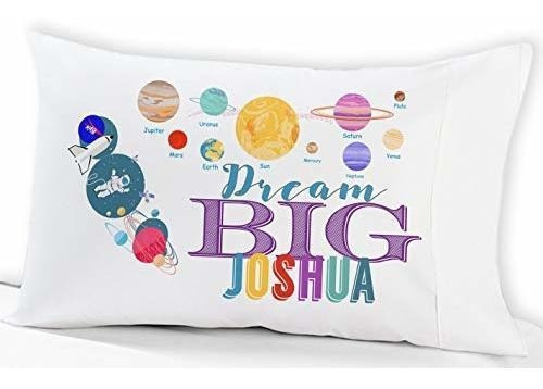 Funda De Almohada Dream Big Kids Dream Personalizada