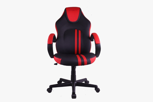 Silla Gamer Pc Oficina Howard Kw7035 Cuero Roja Apoyabrazos