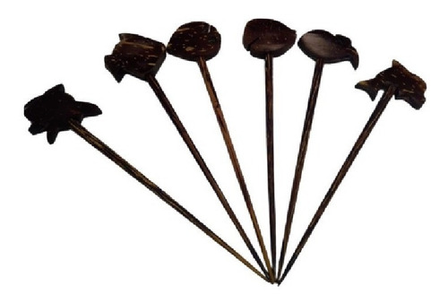 Juego 4 Pzas Palillos Bamboo Botanero Resistente Brang