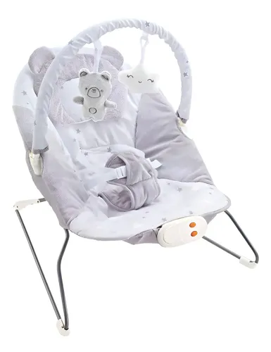 Cadeira Descanso Bebê Musical Polar Skyline Cinza Maxi Baby