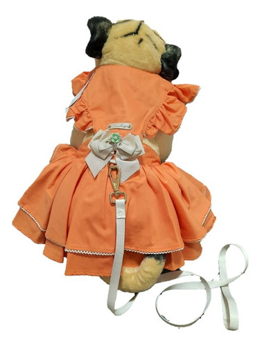 Roupa Cachorro Vestido Pet Frente Única Verão Fresquinho