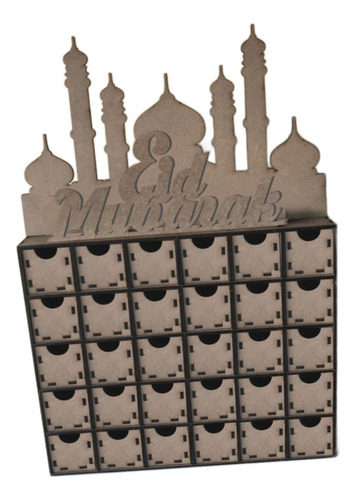 Calendario De Adviento De Madera Conjunto De Calendario De