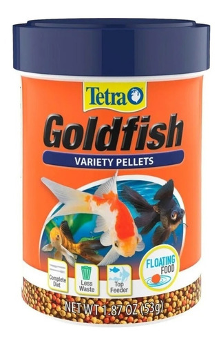 Tetra Goldfish Variety Pellets 53g Alimento Peces Agua Fria