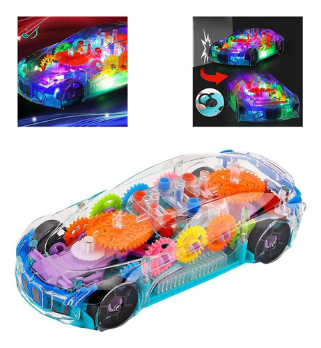 2 Coche De Bebé Engranaje Mecánico Transparente Coche De