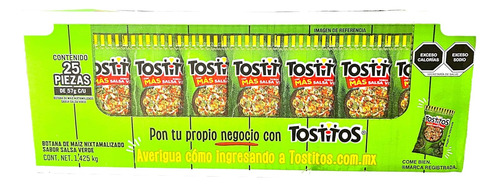 Sabritas Tostitos Salsa Verde Paquete De - g a $29