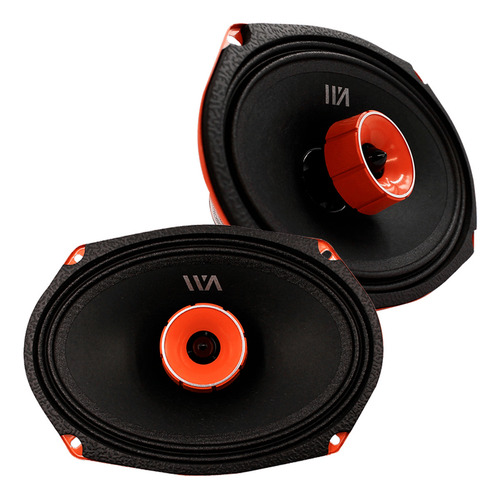 Waraudio Bocina Coaxial Rocketpro 280w Max 6x9 Ovalada 1 Par Color Naranja
