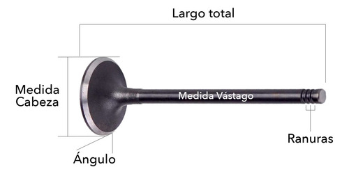 Juego De 16 Válvulas Escape Audi A8 3.7 L 32 V 94-02
