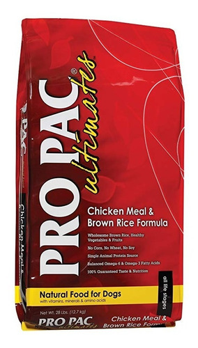 Imagen 2 de 5 de Alimento Perros Pro Pac Pollo Y Arroz Integral 12 Kg