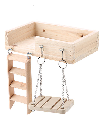Hámster Ladder Toys, 3 Piezas, Divertido Columpio De Madera