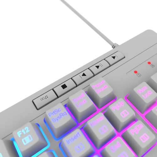 Imagen 4 de 6 de Teclado Gamer Redragon Shiva K512 Rgb Qwerty Español Blanco