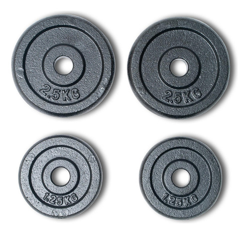 Set Fuxion 20 Libras En Discos + Maneral C/ Estuche (9.2kg)