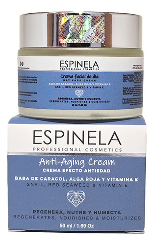 Crema Facial Humectante De Día Con Baba De Caracol Espinela Tipo de piel Todo tipo de piel