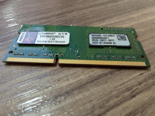 Imagem 4 de 4 de Memória Ram Valueram Kingston Kvr1066ds8s7 2gb
